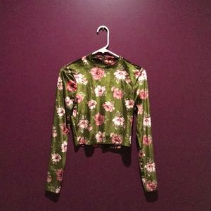 Forever 21 Long Sleeves Crop Top